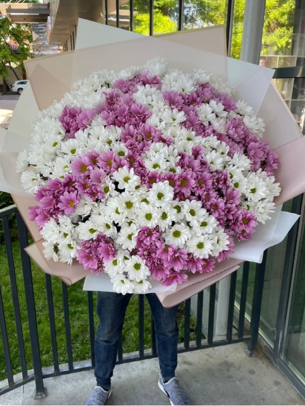 Alanya çiçekçi - Rengarenk Büyük Papatya Buketi