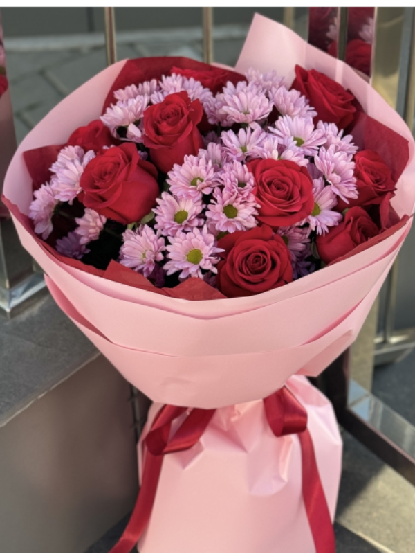  Armağan Çiçekçilik Alanya - 9 Gül ve Krizantem