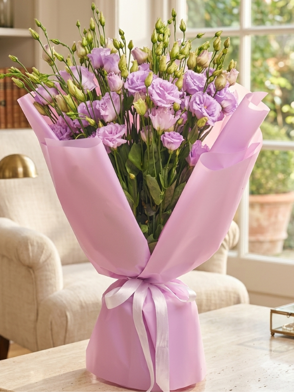 Alanya Florist - Lila Eustoma Bouquet