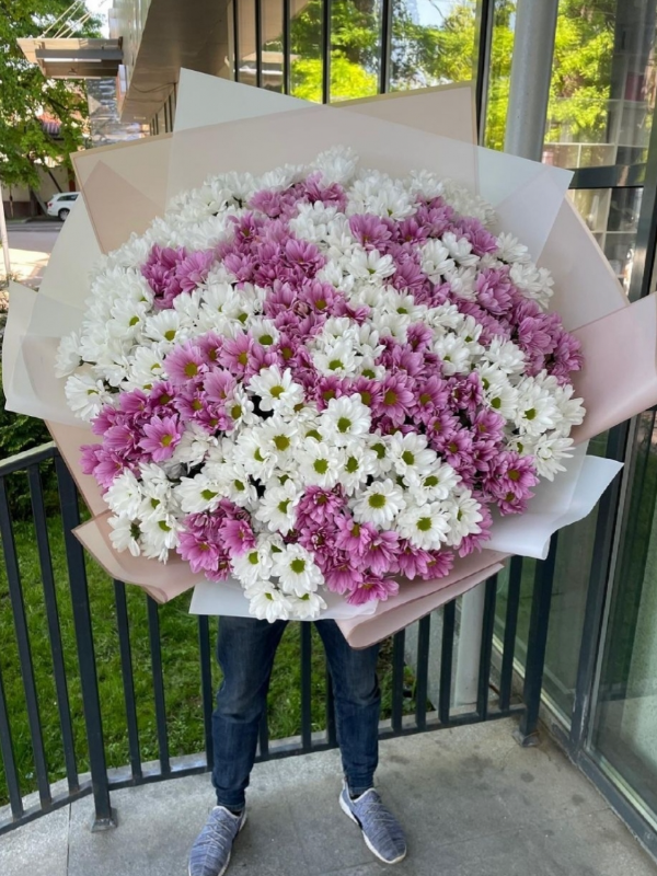  Alanya online çiçek - Rengarenk Büyük Papatya Buketi