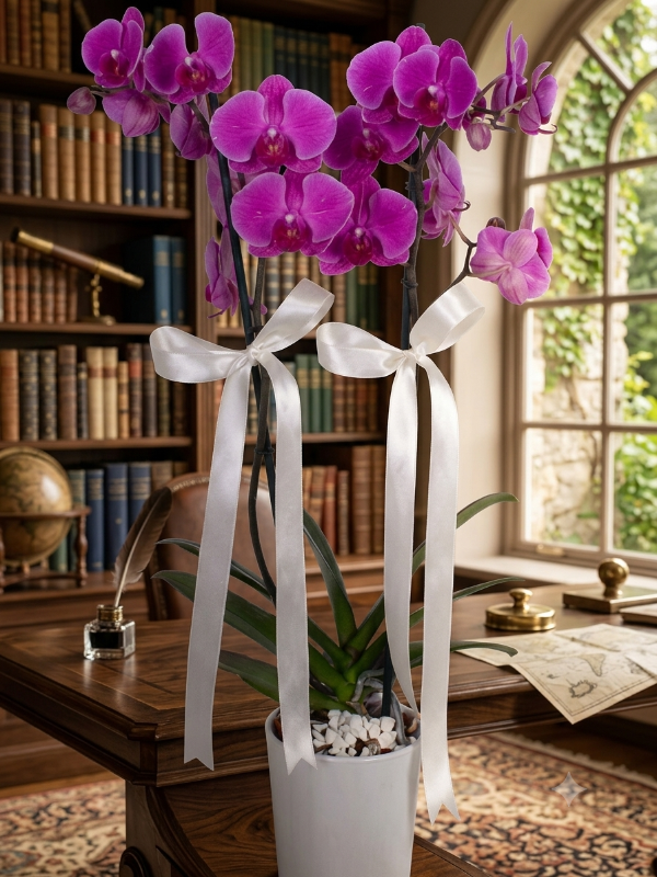  Alanya Blumen - Doppelte lila Orchidee