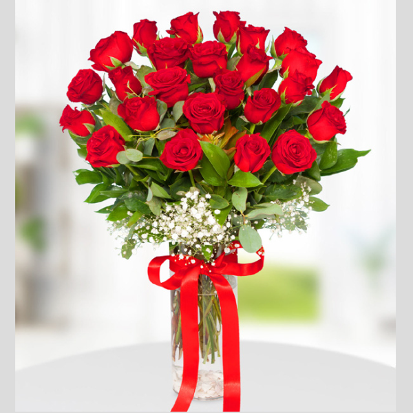  Alanya çiçek gönder - Vazoda 25 Güller Kampanya
