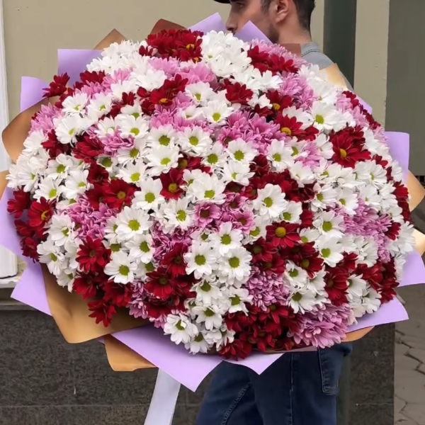 Alanya Florist Big Mix Krizantem Bouquet