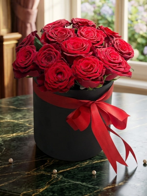  Alanya florist - in Box 13 Red Roses