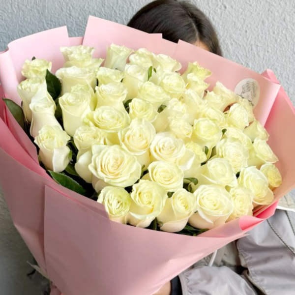  Armağan Çiçekçilik Alanya - 51 Beyaz Gül Buket