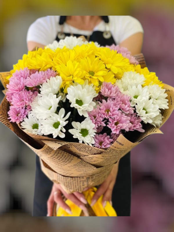 Alanya çiçekçi - Karma Papatya Buketi