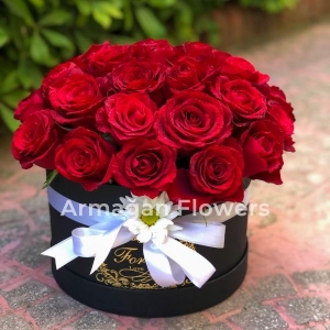 Alanya çiçekçi - Kutu İçerisinde 25 Gül