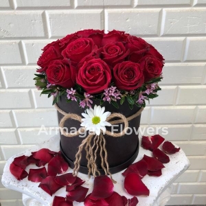 Alanya çiçekçi - 17 Kırmızı Gül Kutuya