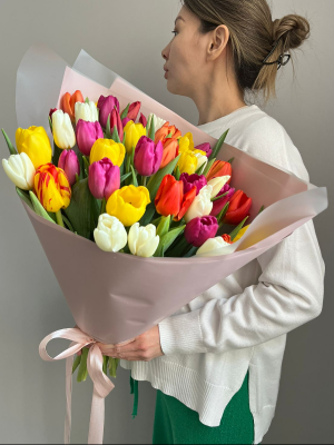  Alanya çiçek gönder - 25 Karma Renk Laleler