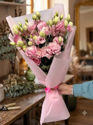  Armağan Çiçekçilik Alanya - Pink Eustoma Buket