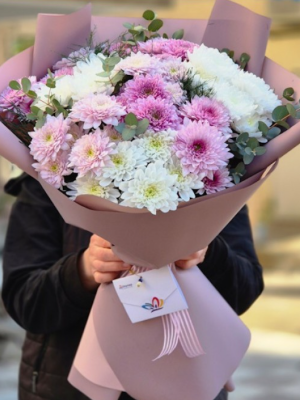  Alanya online çiçek - Mix Kasımpatı Buketi