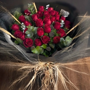  Alanya aynı gün çiçek - 25 Kırmızı Gül Buket’i 