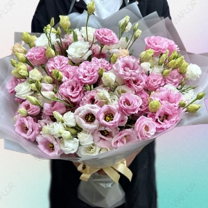  Alanya online çiçek - Pembe ve Beyaz Lisyantuslar