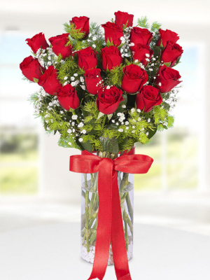  Armağan Çiçekçilik Alanya - Vazoda 19 Kırmızı Güller