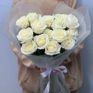  Alanya çiçek gönder - 15 Beyaz Güller