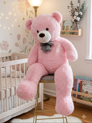  Цветочный магазин Алания - 150 cm Dev Peluş Ayı Pembe