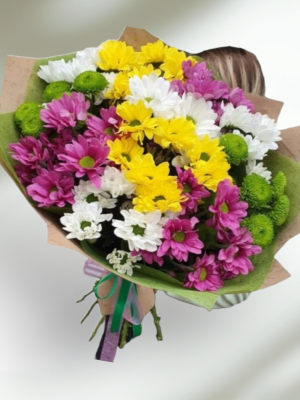 Alanya çiçekçi - Karma Papatya Buketi