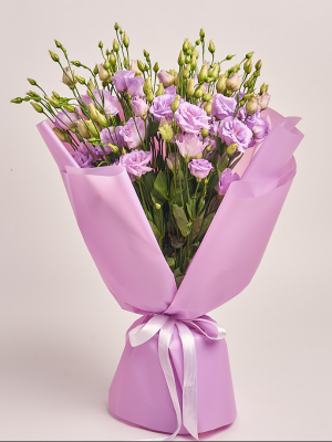 Alanya çiçekçi - Lila Eustoma Bouquet
