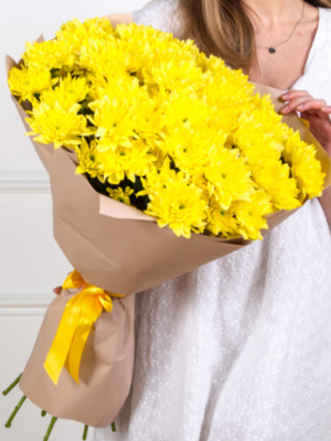  Alanya aynı gün çiçek - Sarı Kasımpatı Buketi