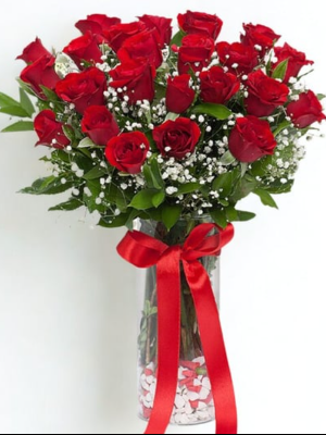  Alanya çiçek gönder - Vazoda 25 Güller Kampanya